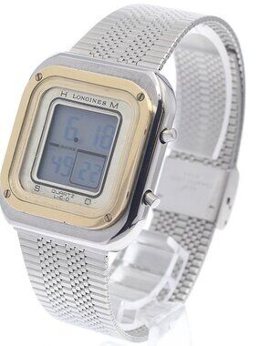 LONGINES LCD vintage liquid crystal Dial Quartz Men's Watch_949662